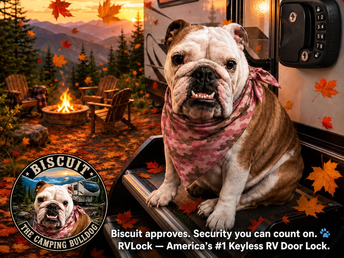 Biscuit with the RVLock keyless door lock